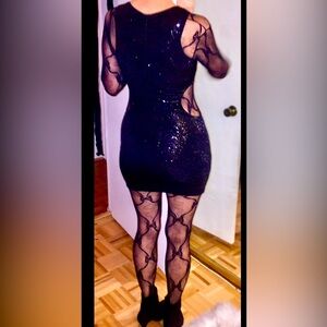 Dress the Population cutout sequin dress